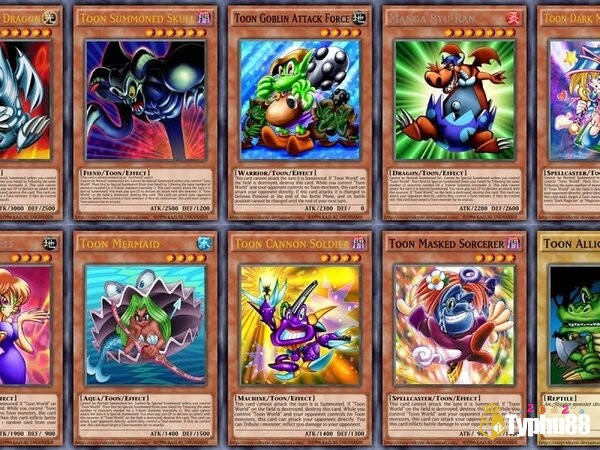 Các loại thẻ bài trong game Yugioh