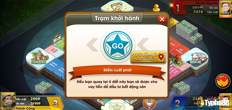 Lối chơi thú vị của game cờ tỷ phú Zingplay