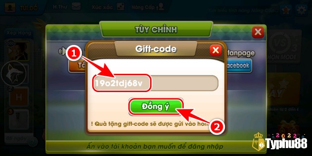 Nhập giftcode cờ tỷ phú vng để nhận về ưu đãi