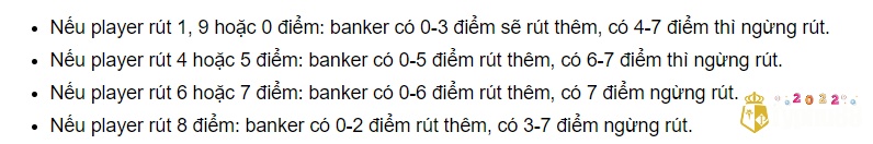 Bảng điểm cụ thể để rút thêm quân