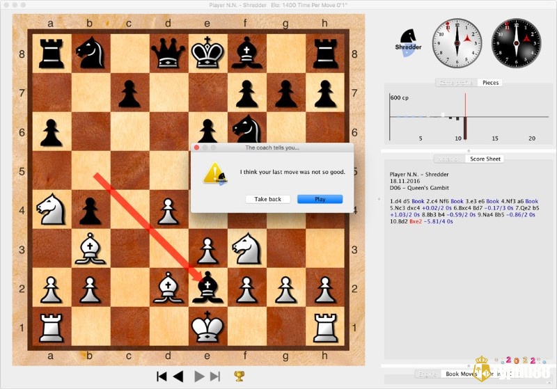 Shredder Chess - Tựa game cờ vua offline nổi tiếng nhất