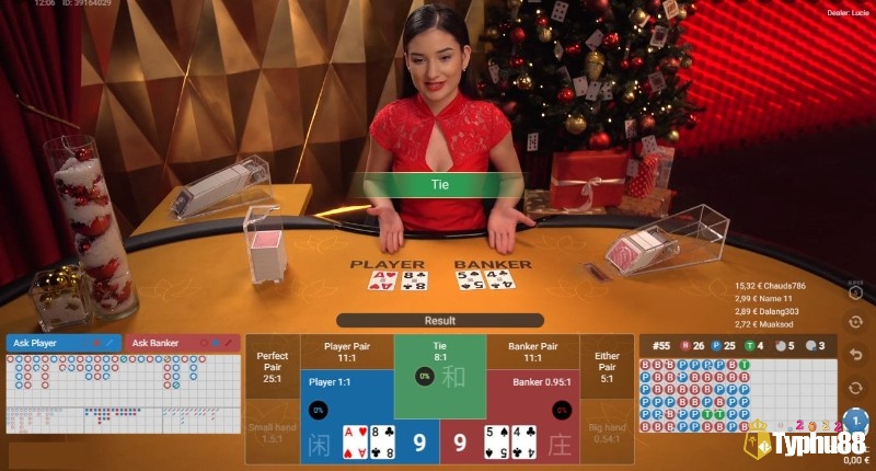 Cách tính điểm các lá bài tương tự bài Baccarat thông thường