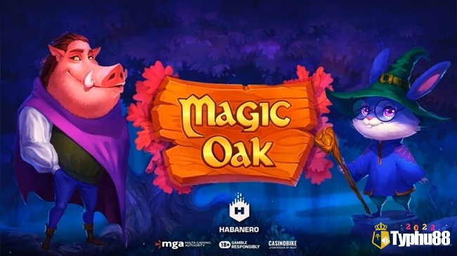 Magic Oak lấy bối cảnh đêm đen tối trong khu rừng với 2 sinh vật khoác áo dài