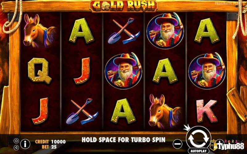 Các biểu tượng Gold Rush mang những khoản thưởng đa dạng khác nhau