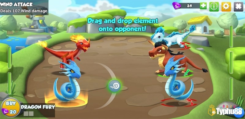 Game Dragon Mania Legends có lối chơi mô phỏng và chiến đấu đẹp mắt