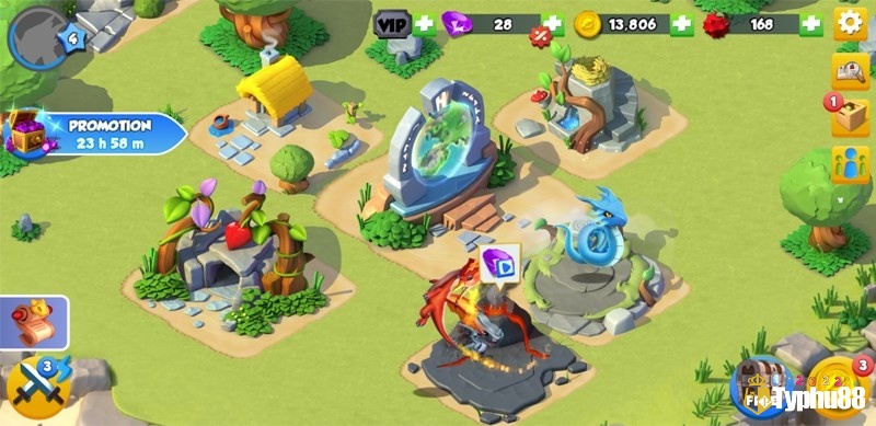 Game Dragon Mania Legends là một tựa game xây dựng thành phố rồng hấp dẫn