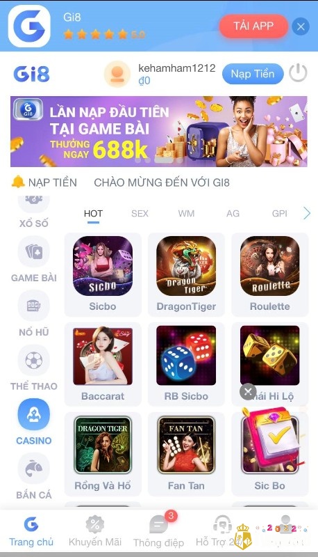 Live casino với đa dạng game hot trên thị trường cược