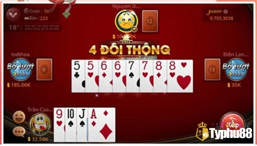 Bốn đôi thông (Đôi 5 - đôi 6 - đôi 7 - đôi 8)